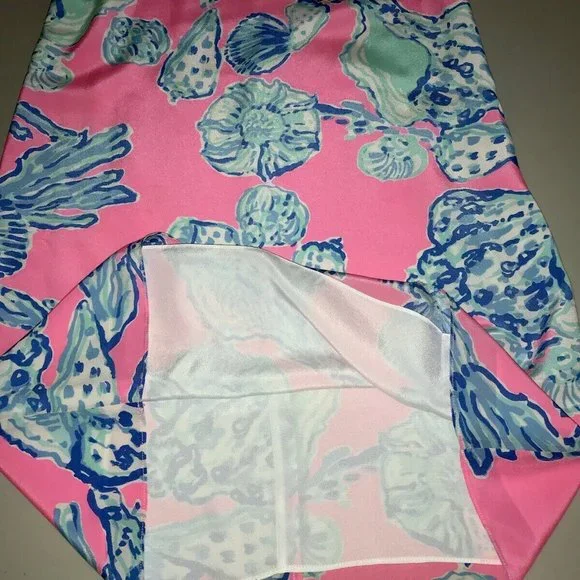 Lilly Pulitzer NWT Dusk Silk Dress Barefoot Princess Pink Pout $198 Size XXS - Picture 7 of 9